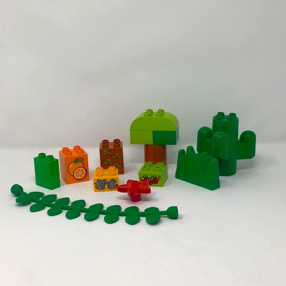 Lego Duplo Plants Printed Pieces Lot